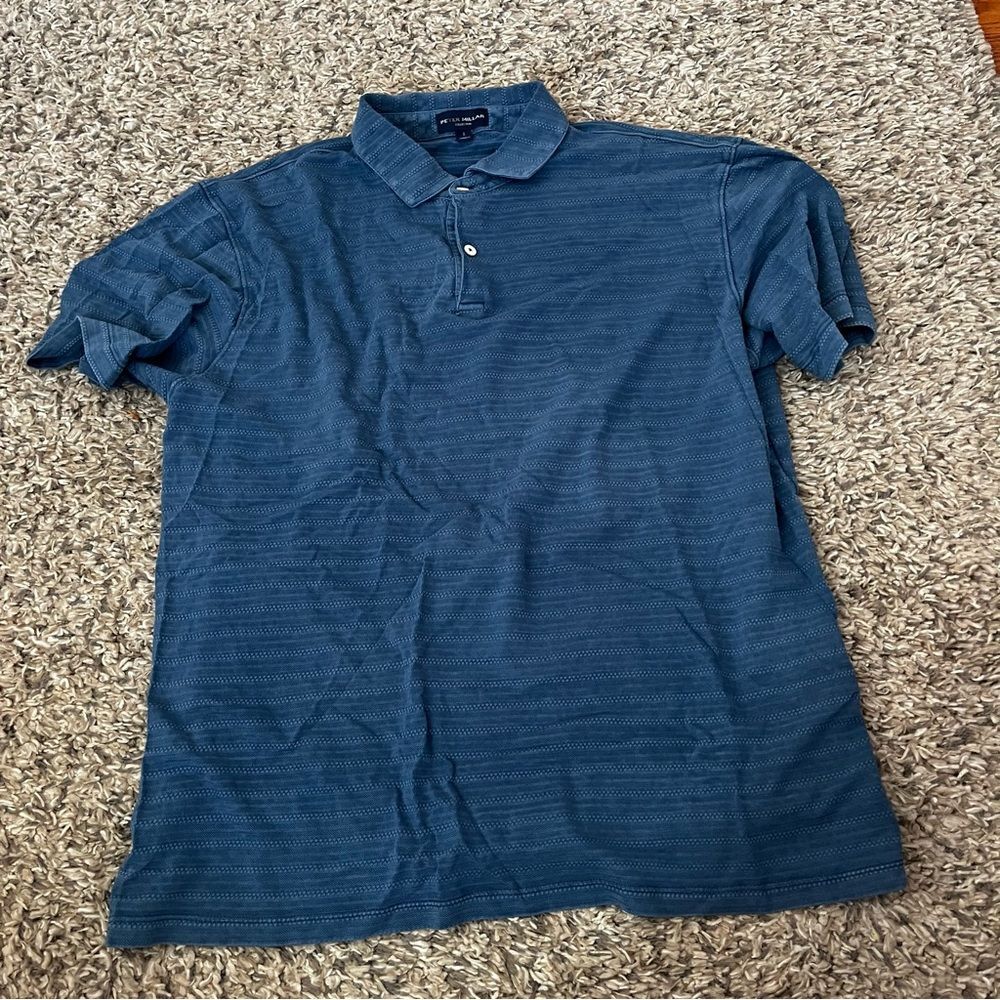 Peter millar short sleeve polo size large